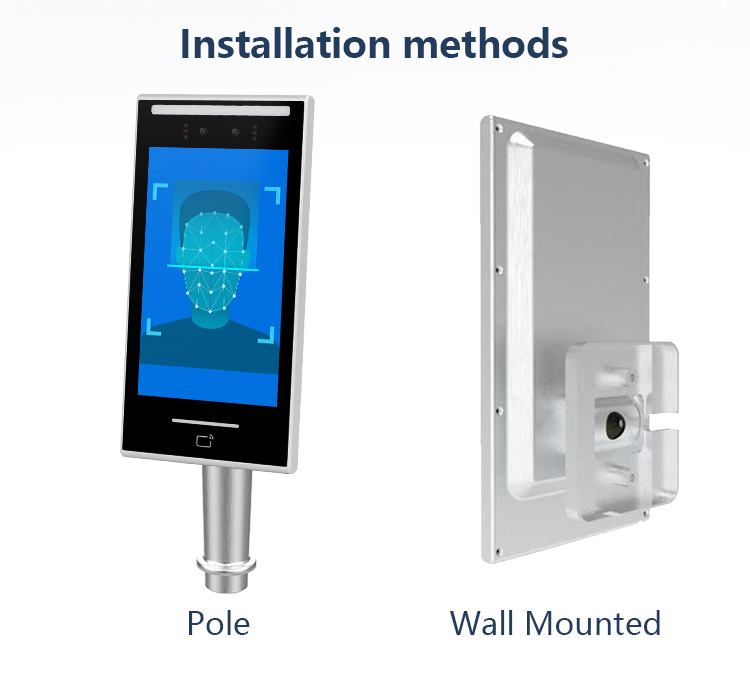Portworld 8 Inch Binocular AI Facial Recognition <strong>Tablet</strong> <strong>with</strong> Relay/GPIO/USB Port for Secure Access & Attendance System