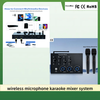 Nouvelles tendances, microphone sans fil UHF à double canal, mélangeur de karaoké DSP, équipement audio et vidéo domestique pour récepteurs et amplificateurs