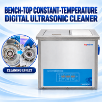 Nettoyeur à ultrasons CNC à température constante série KQ-GDV 40 kHz en acier inoxydable 304 de type banc pour pièces de quincaillerie industrielle
