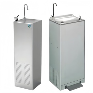 Dispenser d'<span class=keywords><strong>Acqua</strong></span> Commerciale in Acciaio Inox con Compressore, Refrigeratore Industriale Autoportante Caldo/Freddo con Filtro - Product Image 1