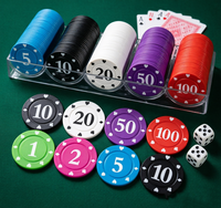 Jeu de jetons de poker en plastique personnalisés Dia. Jetons de Blackjack personnalisables de 37 mm avec logo imprimé, récompenses colorées pour enfants, jetons de poker
