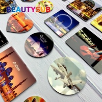 BEAUTYSUB 1.15mm brillant blanc HD Sublimation aluminium avec métal magnétique imprimable sublimable personnalisé blanc vente chaude colorant brillant