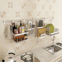 Support de rangement mural en acier inoxydable pour couvercle de casserole de cuisine support d'organisateur de baguettes