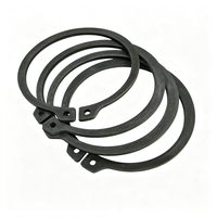 DIN 471 150x4mm Large External Retaining Ring Spring Steel Circlip with Black Finish and 46-54HRC Hardness for Shaft