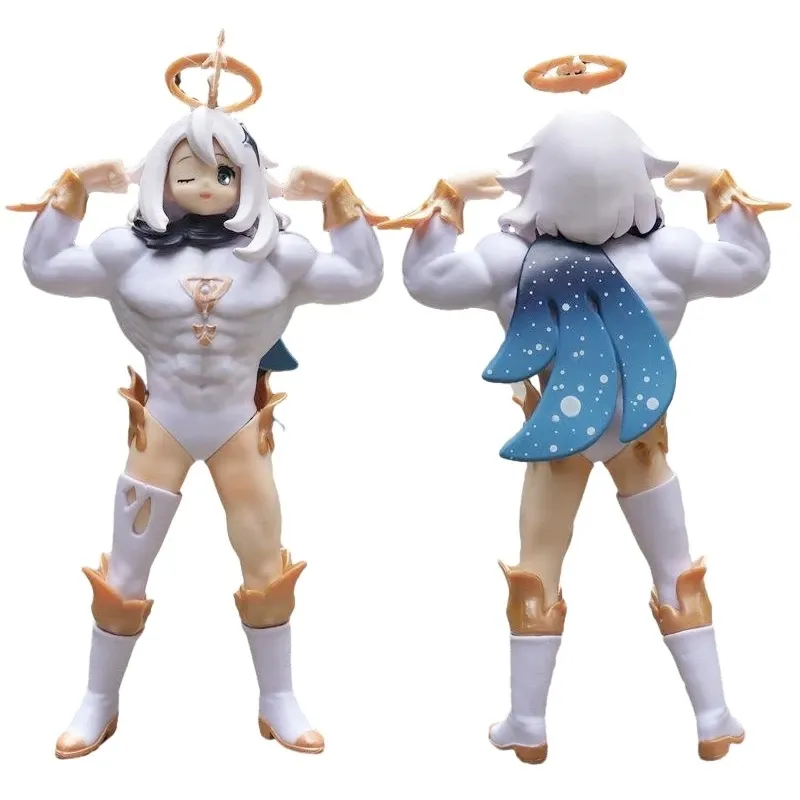 Figur aksi PVC Cosplay Paimon Impact Genshin 23.5CM koleksi Model hadiah mainan boneka