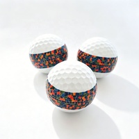 Personnalisation de balles de golf de tournoi en plastique uréthane coulé à 4 couches, haute performance, avec impression UV rotative à 360° et emballage personnalisé bienvenu