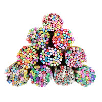 SunelPort Nagelkunst Ornamenten Cartoon Jelly Resin Zachte Keramiek Gesneden Fruit 5mm 12-vakjes Draaiplateau DIY Fruitplakjes Kerstmis