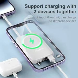 Cargador inalámbrico SChitec, gran éxito de ventas, 22.5W, carga rápida, batería externa con múltiples puertos y cable integrado para viajes. - Product Image 3