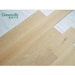 Suelo de madera real, <span class=keywords><strong>parquet</strong></span> de madera maciza, Blanco lavado, precio de fabricante barato, suelo de roble de ingeniería - Product Image 2