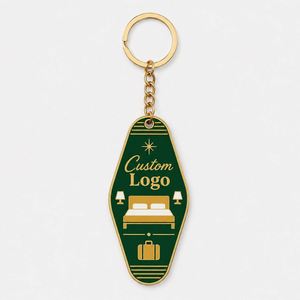 Porte-clés en métal personnalisés de haute qualité pour hôtels et motels, avec logo, idéaux pour les souvenirs de voyage – Vente en gros - Product Image 3