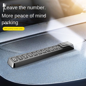 Accessoires automobiles : Nouvelle plaque d'immatriculation lumineuse pour téléphone <span class=keywords><strong>portable</strong></span>, type à aspiration magnétique, plaque de stationnement <span class=keywords><strong>temporaire</strong></span> haut de gamme en plastique, modèle H10 - Product Image 4