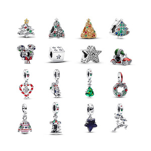 Charme <span class=keywords><strong>Arbre</strong></span> de Noël <span class=keywords><strong>Pandora</strong></span> en Argent Sterling S925, Bijoux DIY Pando Noël - Product Image 1