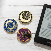Support magnétique pour téléphone portable Kindle Kobo, accessoires Kindle, cadeau pour les lecteurs, poignée de téléphone portable en émail dur personnalisée