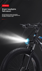 Bicicleta Eléctrica Todoterreno para Adultos, Venta al Por Mayor de Fábrica, 26*4.0, 750W 1000W, Gran Potencia, 48v, Neumáticos Anchos, Modelo T88E5 - Product Image 3
