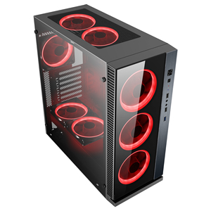 47A-W3 ATX Pc Tháp Trường Hợp Gamer Với RGB Làm Mát Người Hâm Mộ Và Tempered Glass Chơi Game Trường Hợp Máy Tính RGB Máy Tính Để Bàn Vỏ Bọc Ở 2020 - Product Image 3