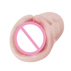 Masturbatore Maschile con Labbra Strette, Design a 2 Fori, <span class=keywords><strong>Forte</strong></span> Aspirazione, 100% Impermeabile, Sensazione Realistica, Giocattolo Sessuale per Uomini - Product Image 2