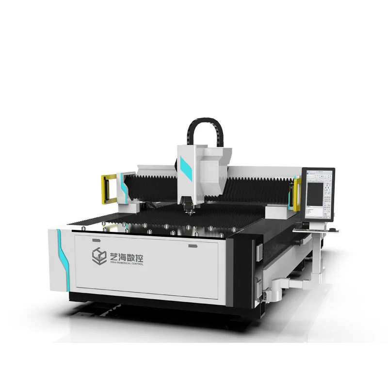 1530 High Efficiency YIHAI 1kw 2kw 3kw 6kw CNC Fiber Laser Cutting Machine With Marble Bed For Iron Metal Sheet