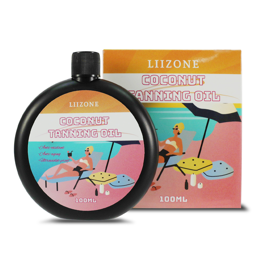 Huile de bronzage à la coco
