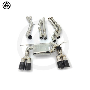 Escape de acero inoxidable con control remoto CSZ para <span class=keywords><strong>BMW</strong></span> S55 M3 F80 <span class=keywords><strong>M4</strong></span> F82 3,0 T, tubo de escape Valvetronic, tubo medio de igual longitud - Product Image 3