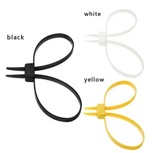 JAGASL Hot Selling Disposable Double Buckle Nylon Zip Ties Plastic Cable Ties