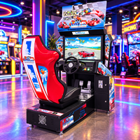 Machine de jeu d'arcade de course automobile Outrun de 32 pouces, simulateur de conduite à monnayeur, vente en gros d'usine
