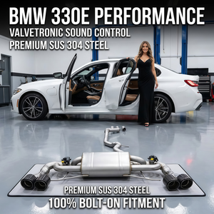 ท่อไอเสีย Catback สำหรับ <span class=keywords><strong>BMW</strong></span> <span class=keywords><strong>330E</strong></span> G20 2.0T B48 ปี 2019-2025  ทำจากสแตนเลส พร้อมวาล์วอิเล็กทรอนิกส์  ติดตั้งได้แบบ Bolt-on 100% - Product Image 1