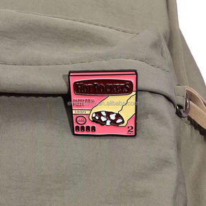 Artisanat en métal personnalisable populaire mignon drôle «je suis le Snack Punky» dur doux émail broche Snack drôle épinglettes accessoire - Product Image 6