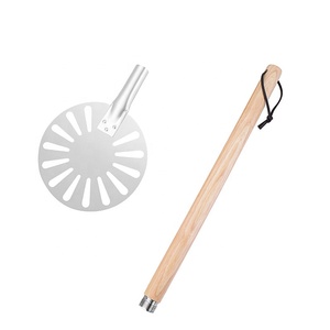 <span class=keywords><strong>Pala</strong></span> para Pizza de Acero Inoxidable de 14 Pulgadas, Plegable, con Base de Madera de Caucho, Perforada, Diseño de Grado Alimenticio, Fácil de Usar - Product Image 6