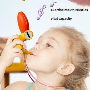 นกน้ำการ์ตูนสำหรับเด็กแตรฝึกกล้ามเนื้อ<span class=keywords><strong>ปาก</strong></span>เทรนเนอร์ของเล่นทรัมเป็ตสำหรับเด็ก - Product Image 4