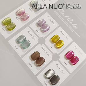 AILANUO เจลทาเล็บลายตาแมว 9 สี คุณภาพสูง เจลทาเล็บลายตาแมวแบบไหม UV 8 มล. ขายส่ง เจลทาเล็บลายตาแมวแบบกลิตเตอร์ เจลทาเล็บแบบแข็ง UV - Product Image 4