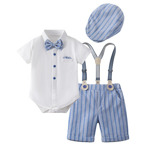 Ensemble en coton de style européen et américain de haute qualité, personnalisable en taille et couleur du logo, unisexe, pour nourrissons, tout-petits et uniformes scolaires - Product Image 5