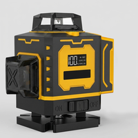 Niveau laser vert 4D à 16 lignes, auto-nivelant 360°, haute précision, avec télécommande et trépied