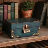 Boîte de rangement multi-tailles en bambou écologique, style rétro, grande capacité, pour livres et bijoux, vente chaude en usine