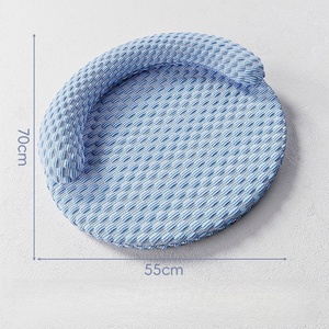 Meerlagig Zelfkoelend Kattenbed Binnenshuis Met Verhoogd Kussen, Niet-Giftig, Koelvezelig Slaaphondenbed Zomer Zachte Huisdierenbedden - Product Image 6