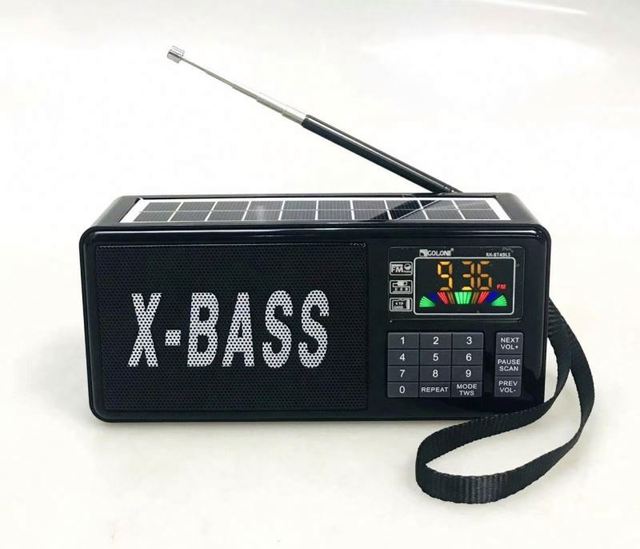 GOLON RX-BT49LS Rechargeable Radio Blue Tooth Speaker With Light With USB SD TF Mp3 Player With Solar
