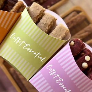 Logotipo personalizado. Papel Kraft antiaceite y antifugas de uso único. Caja de embalaje de galletas fritas con bebida. Taza - Product Image 4