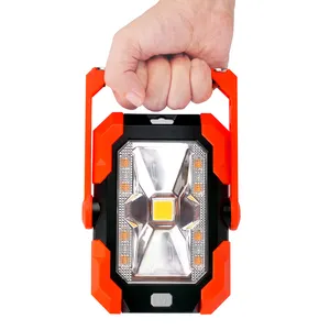 2020 Baru Portable Lampu Kerja Rechargeable LED Surya Pengisian Camping Lampu Flood Light