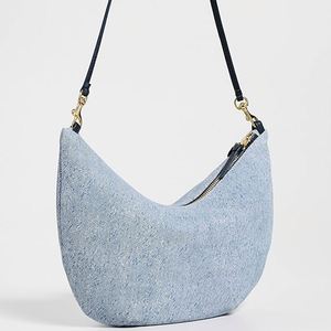 กระเป๋าถือผู้หญิงลายโลโก้สีฟ้าอ่อน รุ่น Lady Lune แบบสะพายไหล่เดียว มีซิป แฟชั่นคลาสสิก ใช้ได้ทุกฤดู ทั้งฤดูร้อน ฤดูหนาว ฤดูใบไม้ร่วง - Product Image 4