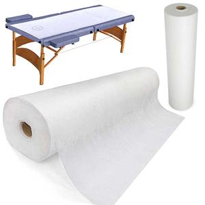 Rouleau de draps jetables prédécoupés avec trous pour table de massage, 50 feuilles, housse de table de beauté et de soin du visage pour salon de massage - Product Image 1