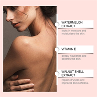 Huile bronzante OEM/ODM à la pastèque, glycérine, tocophérol, extrait de coque de noix et vitamine C pour un teint éclatant, hydraté, nourri et lisse