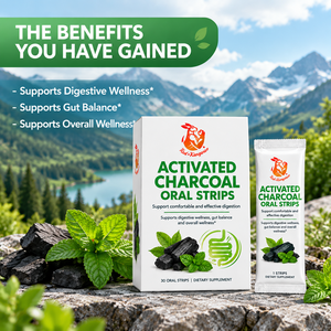 Bandes buccales au charbon actif à marque privée OEM 260 mg saveur menthe – Soutien au bien-être digestif, équilibre intestinal, supplément détox - Product Image 6