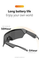 Lunettes de soleil sans fil transfrontalières avec écouteurs intégrés, verres enduits anti-reflet, lunettes Bluetooth intelligentes IA pour le cyclisme