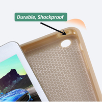 Casing Belakang Silikon Anti Benturan untuk iPad Mini 1 2 3 4 5 7.9 Inch dengan Smart Case Lipat Tiga Magnetik, Perlindungan Seluruh Bodi