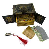 Metal Craft Collectibles China Old Fashion Ornament Good Fortune Imperial Golden Gun Imperial Set