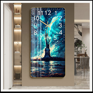 Reloj de Pared con Diseño de Atardecer y Paisaje Marino Azul para Casa de Playa, Hotel Costero, Resort, Pasillo, Sala de Estar - Product Image 5