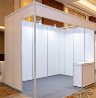 Stand modulaire en profilés aluminium 10x20 pieds pour les participants aux salons professionnels à Dubaï, Émirats arabes unis, stable et réutilisable