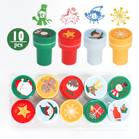 Lot de tampons auto-encreurs assortis, tampons colorés pour cadeaux de fête d'enfants, récompenses en classe, loisirs créatifs