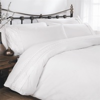 Juego de ropa de cama KOSMOS, juego de sábanas con bordado de encaje de polialgodón, fábrica