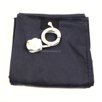 Drap de mise à la terre conducteur en acier inoxydable avec cordon de mise à la terre, antistatique, pour usage domestique et hôtelier