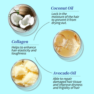 ทรีทเม้นท์มาส์กผมสูตรเฉพาะสำหรับแบรนด์ส่วนตัว บำรุงผมให้นุ่มสลวย ออร์แกนิค โรสแมรี่ ซ่อมแซมเส้นผมอย่างมืออาชีพด้วยน้ำมันอาร์แกน คอลลาเจน และน้ำมันอะโวคาโด - Product Image 3
